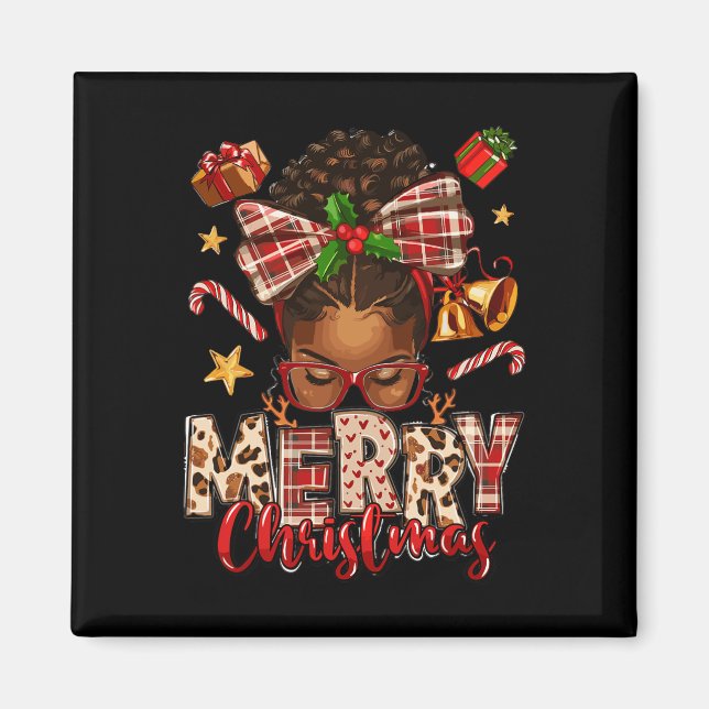 Íman Mãe negra africana de Natal afro-americana (Frente)
