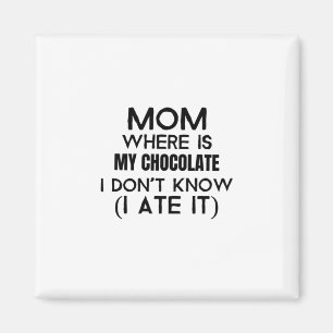 Íman Mãe, onde está o meu chocolate que comi... preto