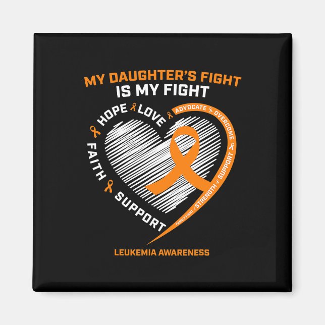 Íman Mãe Pai Laranja Minhas Filhas Combatem Cancer De L (Frente)