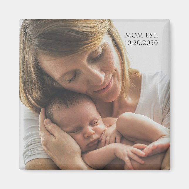 Íman Mãe Personalizada Estabelecida (Frente)
