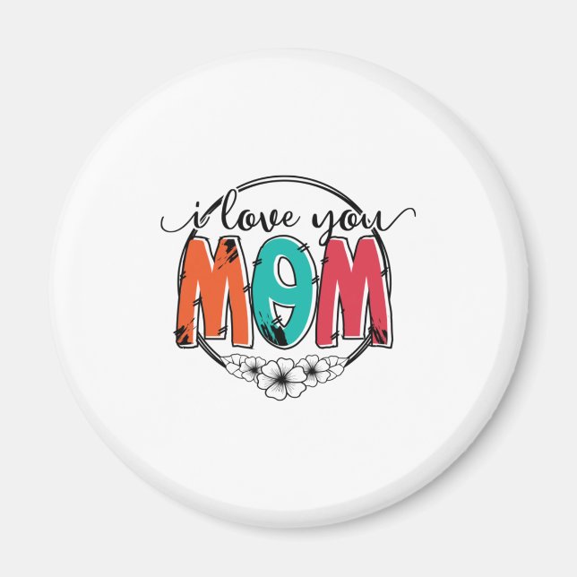 Íman Mãe Presente Eu Te Amo Mãe (Frente)