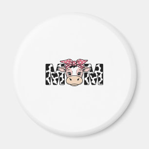 Íman Mãe Vaca Fofa com Laço Design Gráfico_1