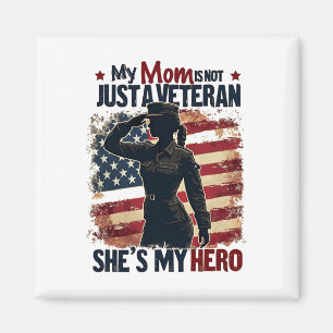 Íman Mãe Veteran Hero Dia de as mães Patriótico