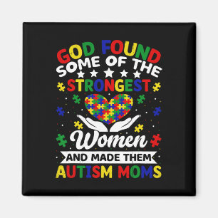 Íman Mães de Autismo Mulheres Mais Fortes Quebra-Cabeça