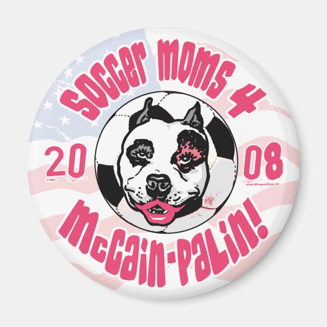 Íman Mães de futebol 4 McCain Palin (Frente)