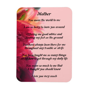 Íman Mães Poem Magnet