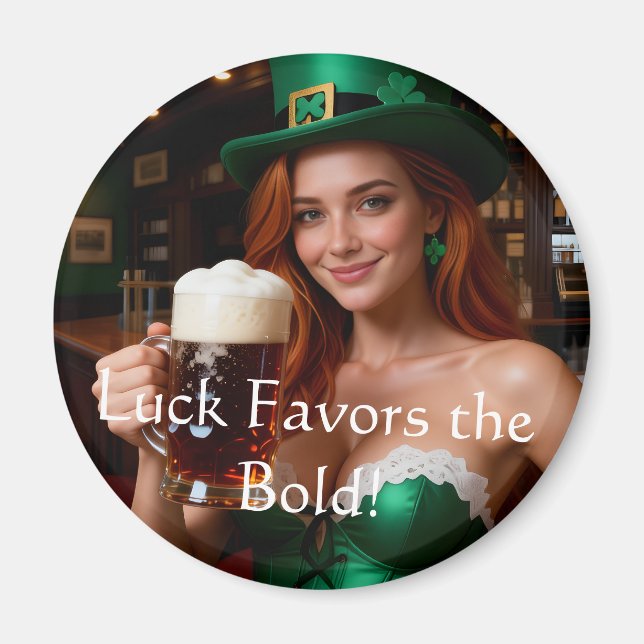 Íman Maeve in Emerald Corset Irish Pub St Patrick's Day (Frente)