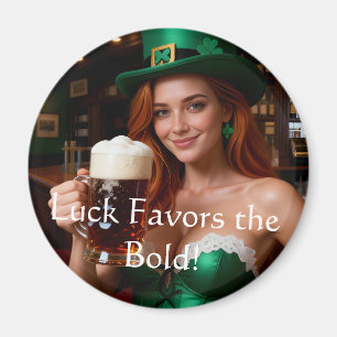 Íman Maeve no Pub Irlandês com Cinto de Esmeralda no Di