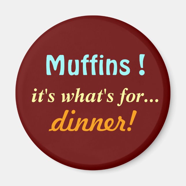 Íman Mag de muffins. (Frente)