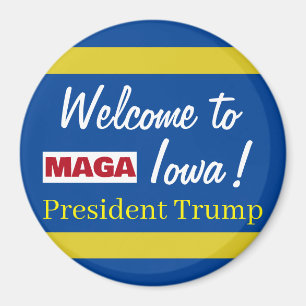 Íman MAGA Bem-vindo ao Presidente do Iowa Trump Rally