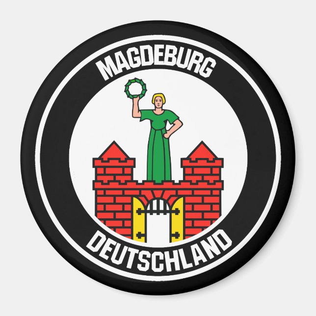 Íman Magdeburg Round Emblem (Frente)