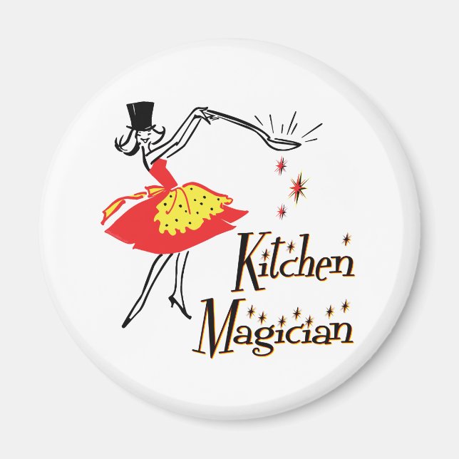 Íman Magia de Cozinha Magia Cozinhar (Frente)