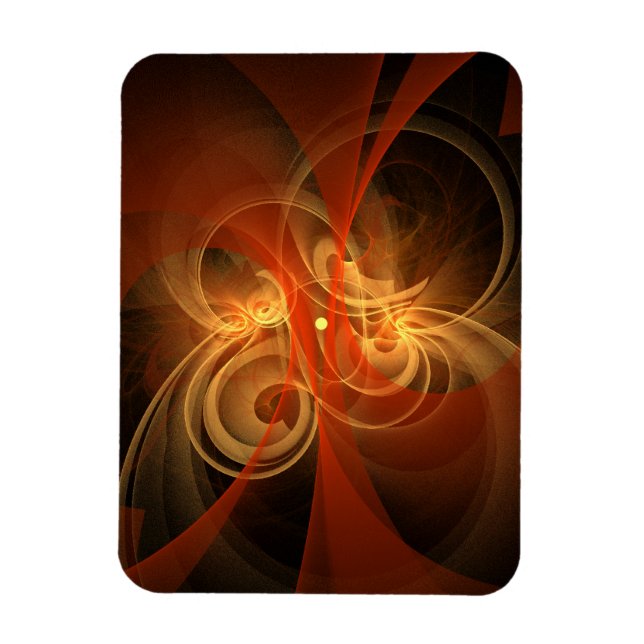 Íman Magic Abstrato de Arte Premium da Manhã (Vertical)