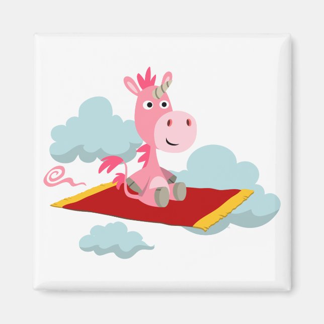 Íman Magic Cartoon Magic Carpet Ride Magnet (Frente)