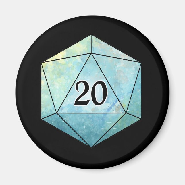 Íman Magic d20 Dice (Frente)
