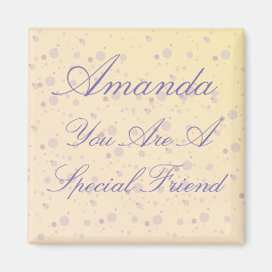 Íman Mágica especial personalizada do roxo do amigo