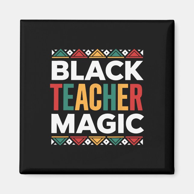Íman Mágica Professora Negra Mês da História Afro-Ameri (Frente)