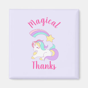 Íman Magical Unicorn with Rainbow Shooting Star Thanks