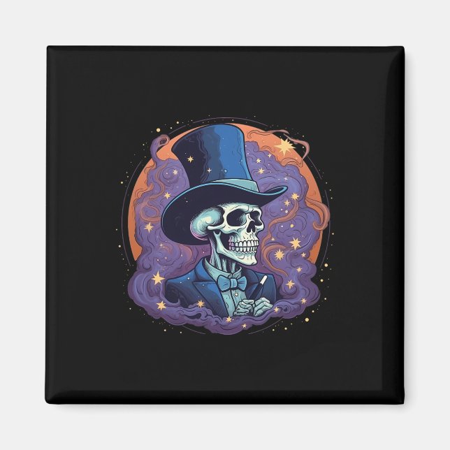 Íman Magicioso Hat Stars Fumar Caveira Halloween (Frente)