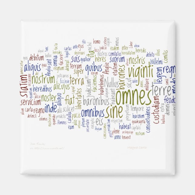 Íman Magna Carta (Latim) (Frente)