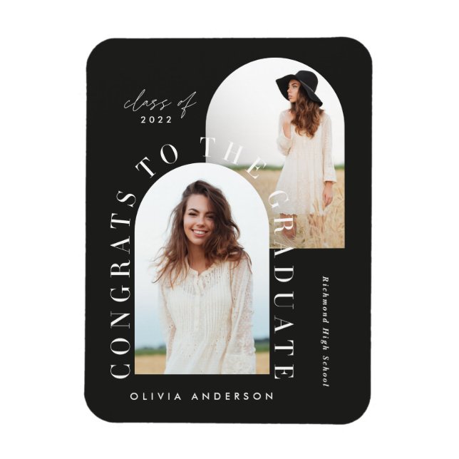 Íman Magna moderna geométrica de graduação em arco mult (Vertical)