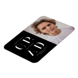 Íman magnata elegante do anúncio de graduação em script