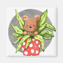 Magneet vierkant, studio de vrolijke tekening