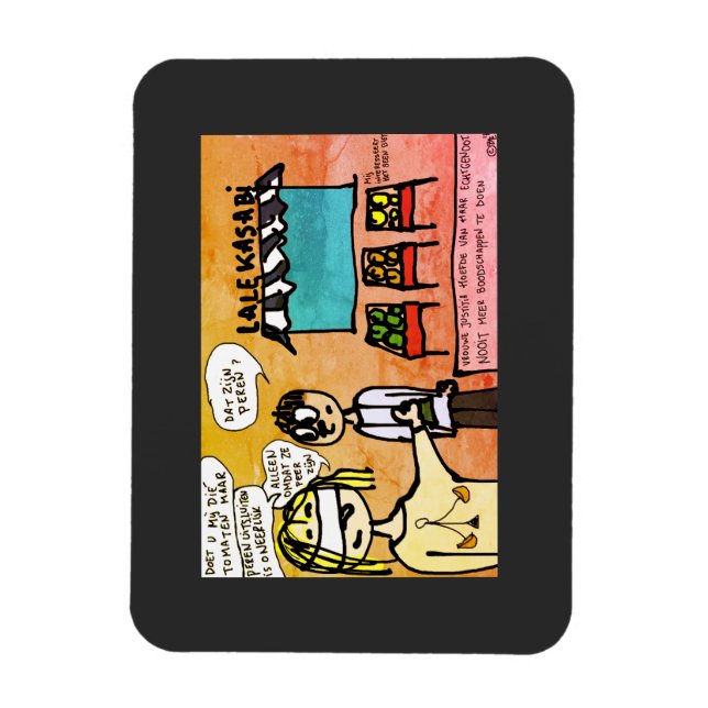 Íman Magneet Vrouwe Justitia doet geen boodschappen (Vertical)