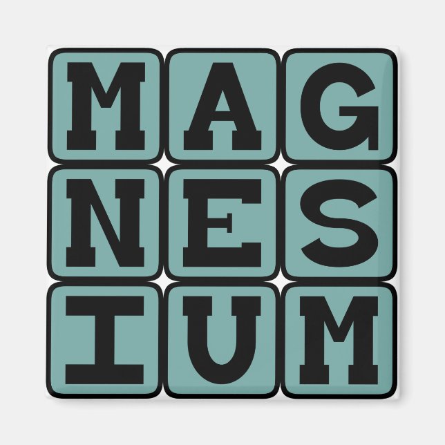 Íman Magnésio, Elemento Químico (Frente)
