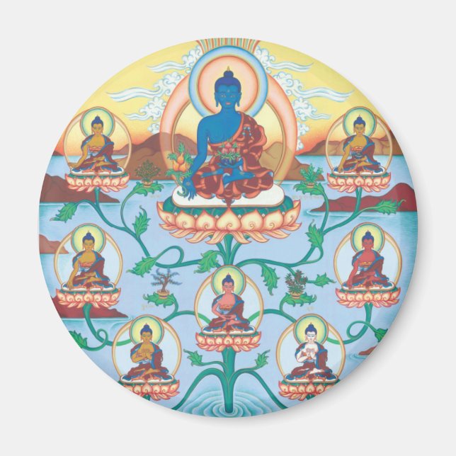 Íman MAGNET 8 Medicine Buddhas (Frente)