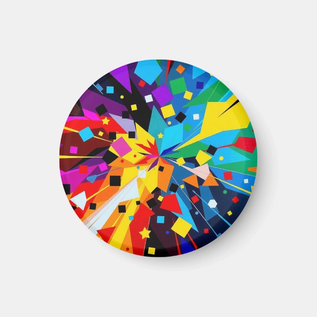 Íman Magnet - Abstract geometric art (Frente)
