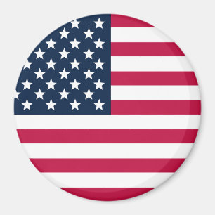 Íman Magnet American Flag Round