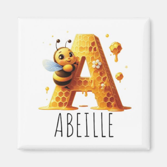 Íman Magnet Animaux Rigolos Lettre A (Frente)