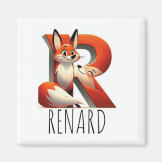 Íman Magnet Animaux Rigolos Lettre R