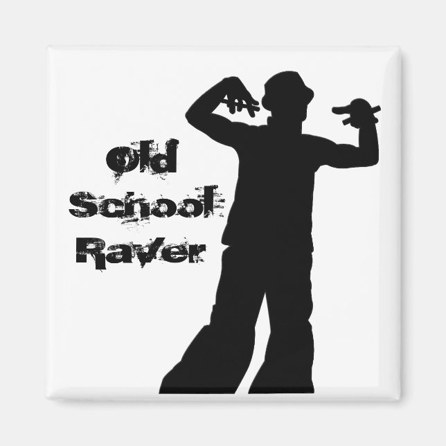 Íman Magnet Antigo do Raver School (Frente)