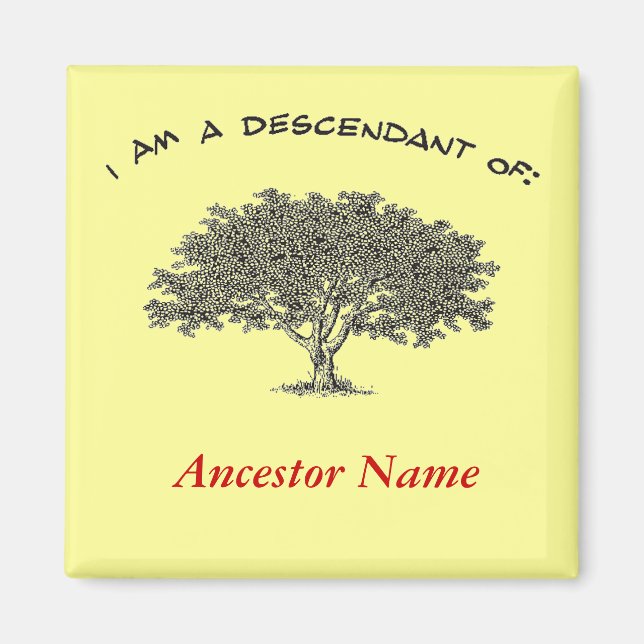 Íman Magnet - Árvore Genealógica (Frente)