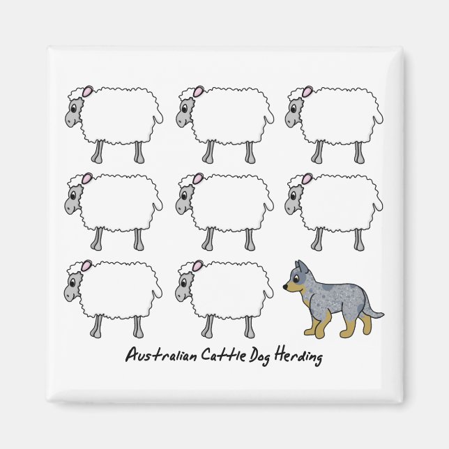 Íman Magnet Australiano De Criação De Cachorros (Frente)