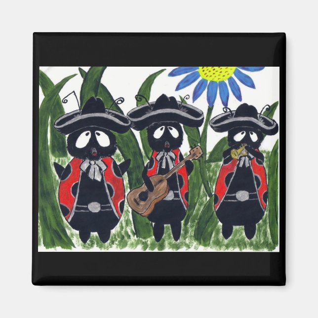 Íman Magnet Banda de Los Ladybugs Mariachi (Frente)