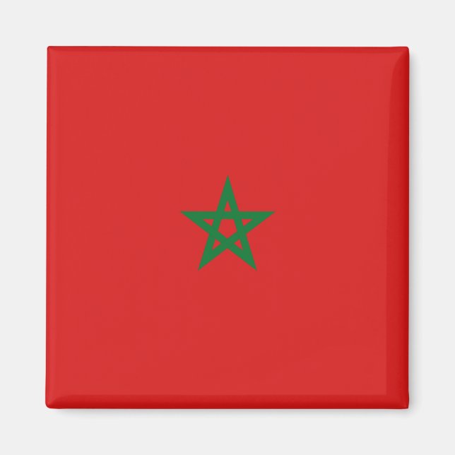 Íman Magnet - Bandeira do Marrocos (Frente)