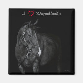 Íman Magnet Black & White Warmblood