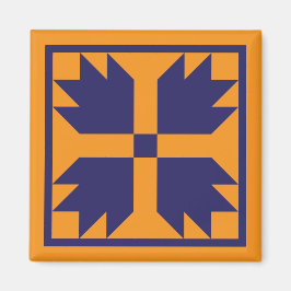 Íman Magnet - Bloco de Colagem do Urso UC (azul em ouro