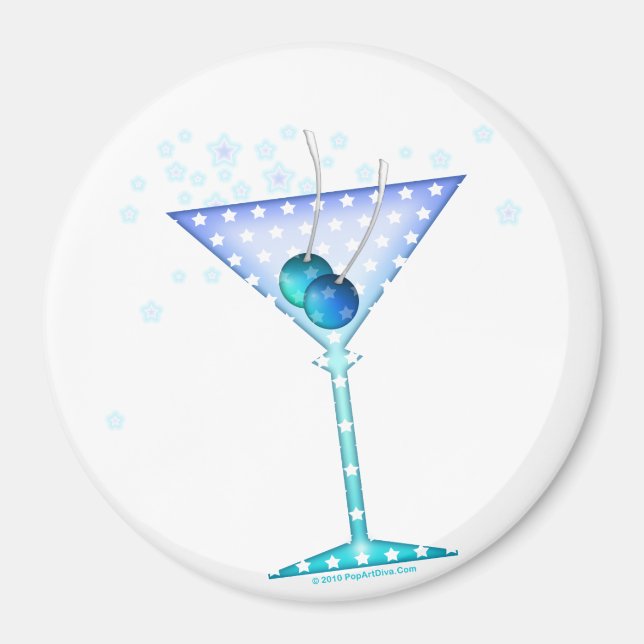 Íman Magnet - BLUE MARTINI (Frente)