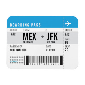 ÍMAN  MAGNET BOARDING PASS