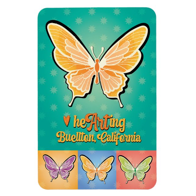 Íman Magnet - Borboletas Pop - Buellton.Art (Vertical)