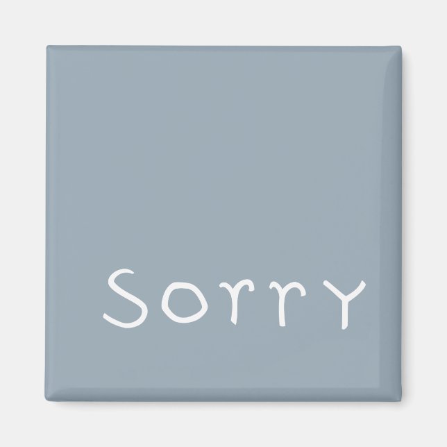 Íman Magnet branco lamentável (Frente)