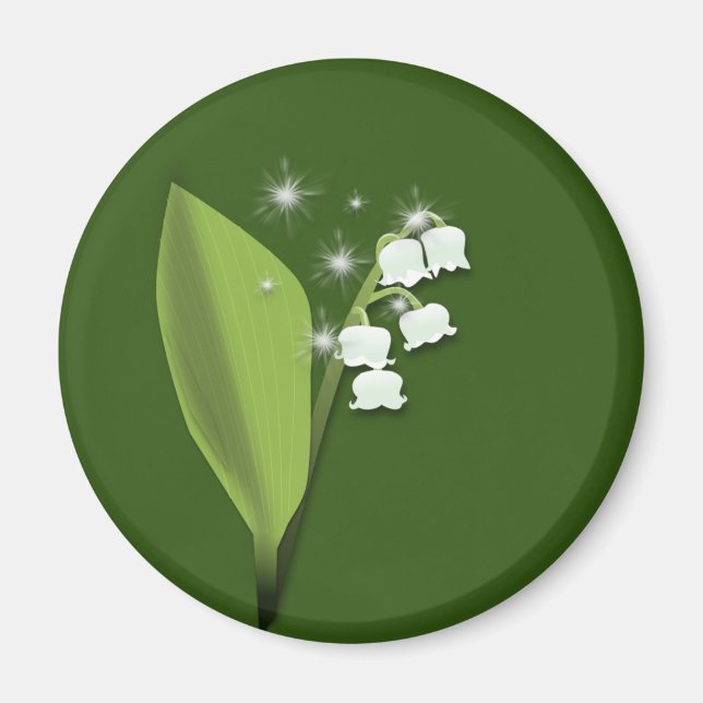 Íman Magnet brin de muguet scintillant (Frente)