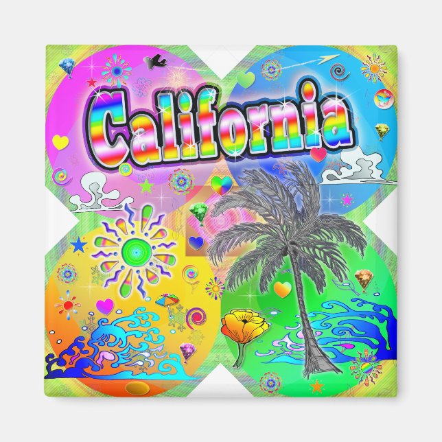 Íman Magnet California Quadro Seasons (Frente)