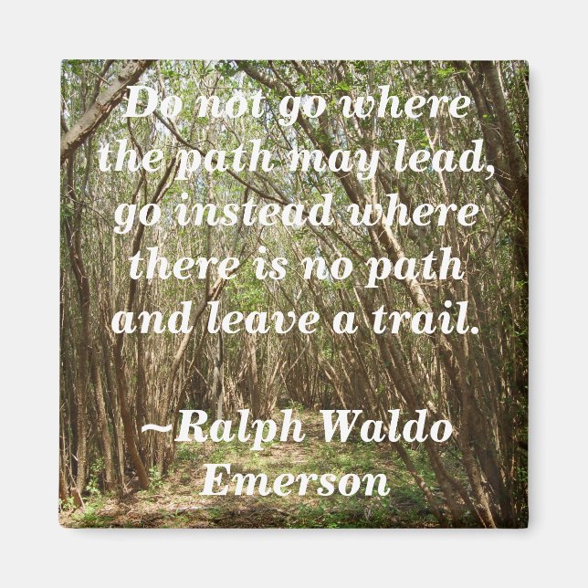 Íman Magnet: Caminho da árvore com inspiração... - Pers (Frente)