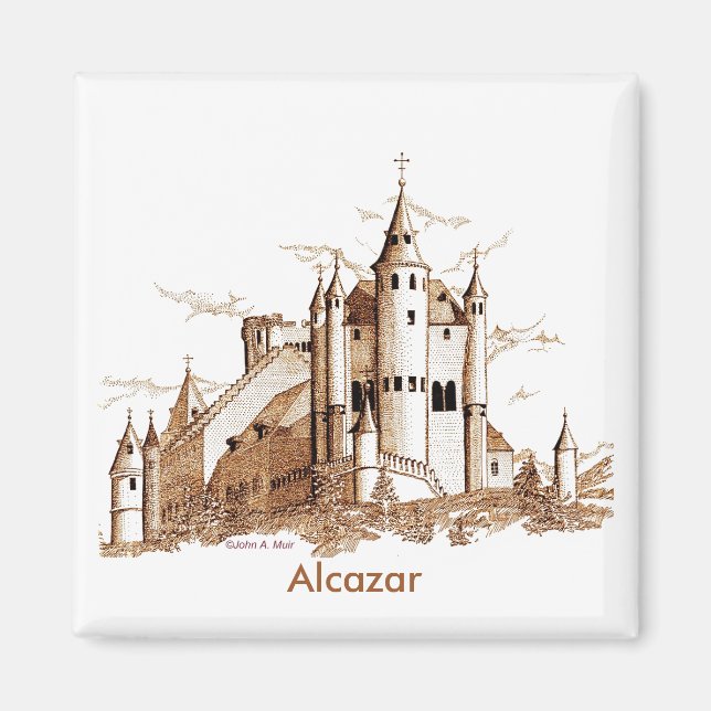 Íman Magnet - Castelo e Título (Frente)