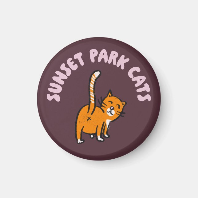 Íman Magnet: Cats Sunset Park (Lil Pete) (Frente)
